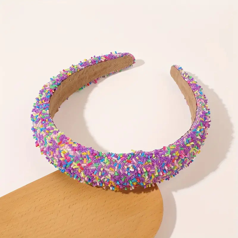 Purple Sprinkle Headband