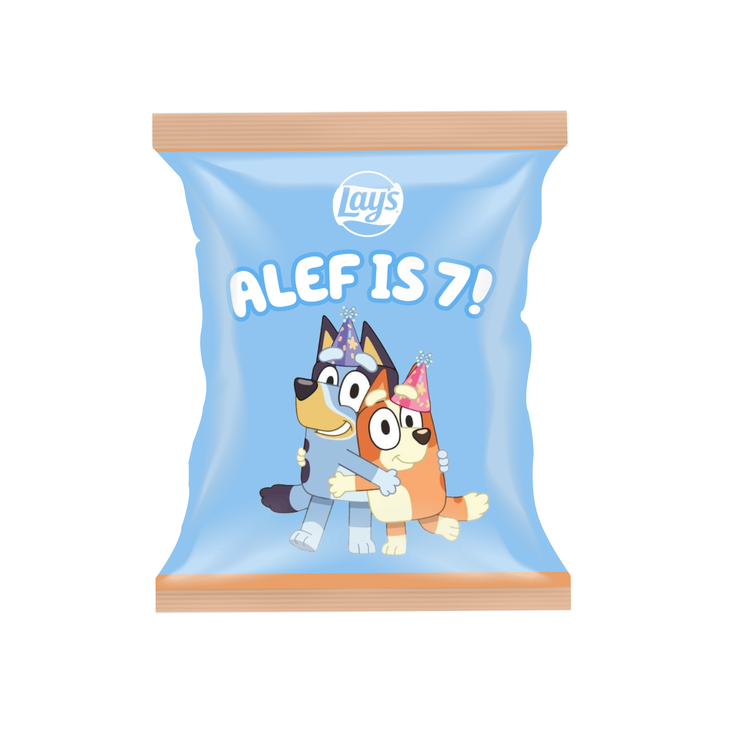 Bluey 1 Custom Chip Bag Template