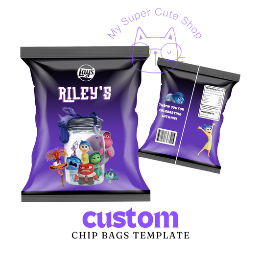 Inside Out Design 1 - Custom Chip Bag Template