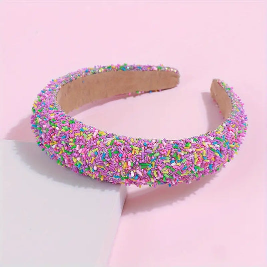 Purple Sprinkle Headband