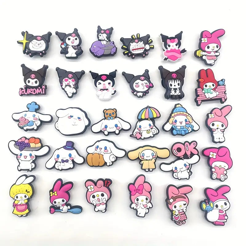 Set of 5 Kuromi Shoe Charms (Set A)