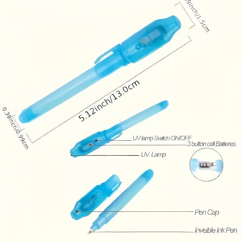 Invisible Ink Pen UV Light